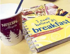  ??  ?? My new fave book: I Can’t Believe It’s Breakfast is given free to Nestle Club members.