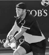  ?? PAUL CROCK/AFP/GETTY IMAGES ?? Jack Sock, 25, is No. 8 in the Associatio­n of Tennis Profession­als’ world rankings, the highest American.