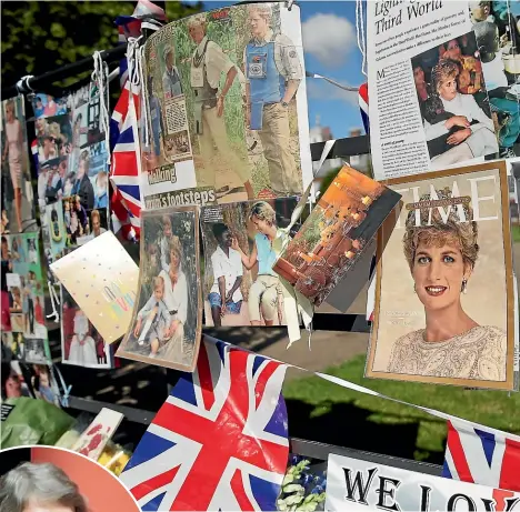  ?? MAIN IMAGE: GETTY IMAGES ?? Even 20 years after her death in 2017, those mourning Princess Diana showed their outpouring of emotion through tributes and flowers around the world, above. When it comes to specific memories of high-profile deaths Helen Clark, above left, chose Kiwi PM Norman Kirk, US president John F Kennedy and the Queen Mother; Sir John Key chose Princess Diana, Michael Jackson and Muhammad Ali; and Charlotte Grimshaw chose Princess Diana, writer Frank Sargeson and Nelson Mandela.