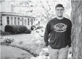  ?? ANTONIO PEREZ/CHICAGO TRIBUNE ?? Andrew Sterr, 27, was a three-sport athlete in high school, and like Chicago Bears draft pick Justin Fields, he manages his epilepsy with medication.