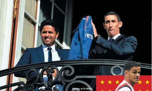  ??  ?? Bebeto et Di Maria.