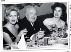  ??  ?? ROGUISH: The author’s father Ronnie Cornwell entertains lady friends