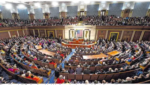 ??  ?? Wer auch immer im Weißen Haus sitzen wird, wird den Kongress brauchen, um Ideen in Gesetze formen zu können