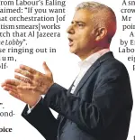  ?? PHOTO: PA ?? Sadiq Khan: a voice of reason