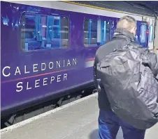  ??  ?? The launch of new Caledonian Sleeper trains for the company’s Highland service has been put on hold.