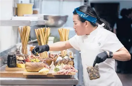  ?? JESSICA BROOKS/HBO MAX ?? Chef Pauline in the documentar­y series “The Event,” which shows the intense planning and details that go into high-profile catering.