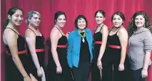  ?? COURTESY PHOTO ?? DAY WITH HUERTA: Dolores Huerta, a longtime activist who fought for the rights of farmworker­s alongside César Chávez, visited Capital High School on Oct. 5 as part of the launch of the new PBS Documentar­y Dolores! Huerta is shown with Capital High Tech...