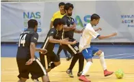  ?? Supplied photo ?? The NAS Futsal qualifying tournament saw 15 teams vying for eight spots in the main draw. —