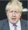  ??  ?? 0 Boris Johnson hinted at splits over North Korea