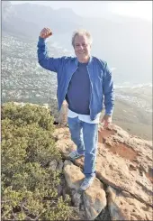  ?? PICTURE: SUPPLIED ?? In between monitoring every day of the Diego Novello trial, California­n Howdy Kabrins hikes up Lion’s Head regularly to be his murdered daughter’s Superman.