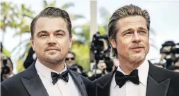  ?? BILD: CAER ?? Wie einst im Mai: Leonardo DiCaprio (links) und Brad Pitt sorgten 2019 in Cannes für den Ausnahmezu­stand.