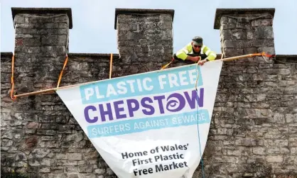  ?? Photograph: Tracey Paddison/Rex/ Shuttersto­ck ?? Chepstow was granted plastic-free status by the green charity Surfers Against Sewage.