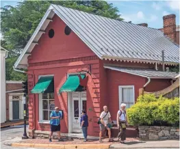  ?? AP ?? The Red Hen restaurant in Lexington, Va., was tentativel­y expected to reopen Thursday. President Donald Trump has slammed it as “filthy.”