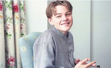  ?? BORIS SPREMO TORONTO STAR FILE PHOTO ?? Leonardo DiCaprio was interviewe­d by the Star in 1993 when the then-18-year-old actor was promoting his first major film role, “This Boy’s Life,” in which he starred opposite Robert De Niro.