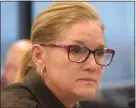  ?? ?? Macomb County Sheriff’s Capt. Lori Misch appears in front the county Board of Commission­ers in 2022.