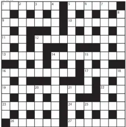  ??  ?? PRIZES of £20 will be awarded to the senders of the first three correct solutions checked. Solutions to: Daily Mail Prize Crossword No. 15,753, PO BOX 3451, Norwich, NR7 7NR. Entries may be submitted by second-class post. Envelopes must be postmarked...