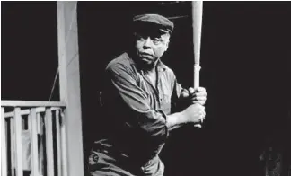  ?? YALE REPERTORY THEATRE ?? James Earl Jones starred in Wilson’s play “Fences’’ in 1985. “Fences’’ is one of several plays Wilson premiered at the Yale Repertory Theatre. The rocky backstage dramas en route to Broadway are chronicled, along with other chapters in Wilson’s life, in biographer Patti Hartigan’s new book “August Wilson: A Life.”