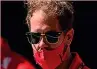  ??  ?? Poker Sebastian Vettel, 4 titoli Mondiali vinti con la Red Bull