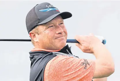  ??  ?? Greig Hutcheon shot a 12-under par total to clinch the Scottish PGA Championsh­ip.