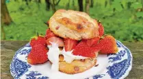  ?? CONTRIBUTE­D ?? Strawberry shortcake with locally grown berries and scones made by a local baker is a great way to celebrate Independen­ce Day.