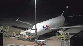  ?? JOE RONDONE/THE COMMERCIAL APPEAL ?? Fedex superhub at the Memphis Internatio­nal Airport.