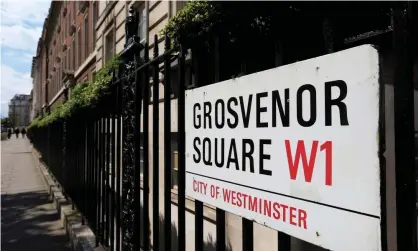  ??  ?? Grosvenor Square in London’s Mayfair has become a prime address for rentals. Photograph: Jonathan Brady/PA