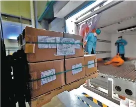  ?? ESPECIAL ?? CanSino entregó 434 mil 830 dosis envasadas en Querétaro.