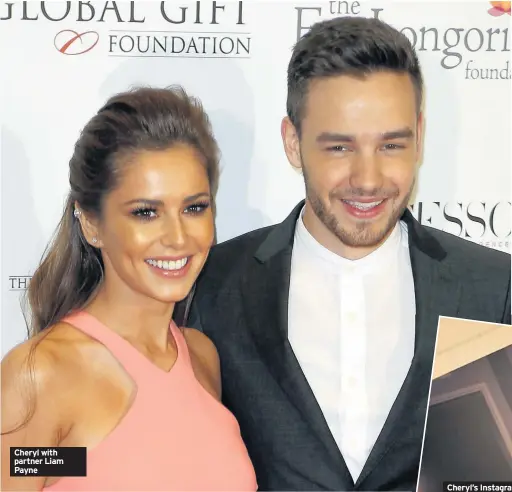  ??  ?? Cheryl with partner Liam Payne