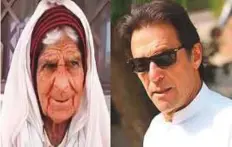  ??  ?? Hazrat Bibi (left) was looking to contest against PTI leader Imran Khan (right) in Bannu constituen­cy.
