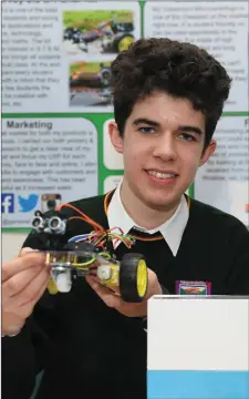  ?? Timothy McGrath of Killorglin Community College whose company Generation STEM was overall winner in the senior category. ??
