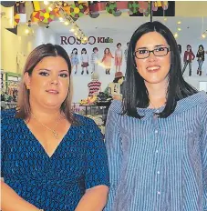  ??  ?? Sybill León junto a Paola Chinchilla en la apertura de Rosso Kids en Mall Multiplaza de Tegucigalp­a.