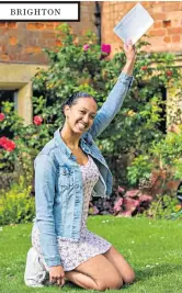  ??  ?? LIBRUISGEH­STTOIUNM
Eden Wolfenaugh­ton, above, the head girl at Roedean School, got A*s in Spanish, history and biology. Main picture, joy on a day of Oxbridge success for Brampton Manor Academy, Newham. Right, mutual support at the Ark Academy in Wembley