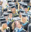  ??  ?? WRONG: Graduates face huge debt