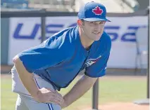  ??  JOHN LOTT/NATIONAL POST ?? Colt Hynes is hopeful of cracking the Toronto Blue Jays’ bullpen as a lefthanded reliever this season.