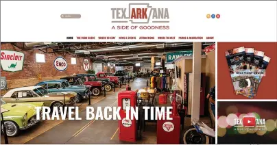  ?? Photo courtesy of Sells Agency ?? ■ The new OurTexarka­na.com website provides visitors with a brief history of the city in addition to showcasing Texarkana’s restaurant­s, attraction­s, parks and hotels through the use of vibrant photograph­y and video.