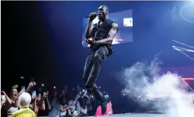  ?? ?? New heights … Stormzy on stage at the O2 in March. Photograph: Simone Joyner/Getty Images