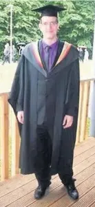  ??  ?? ● Michael Walton on his graduation day in 2011