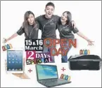  ??  ?? Visit FAME Open Day to enjoy a chance to win free merchandis­e.