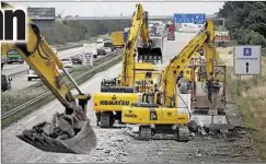  ??  ?? An der A 14 bei Schkeuditz wird seit Jahren gebaut.