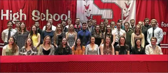  ?? BRIAN GOOD — FOR DIGITAL FIRST MEDIA ?? Souderton Area High School announced the college signings of 37 of its student-athletes Thursday.