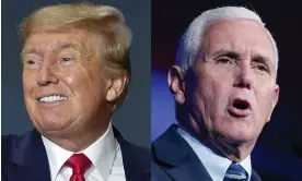  ?? ?? Donald Trump and Mike Pence, seen speaking at different events in Washington in July last year. Photograph: AP