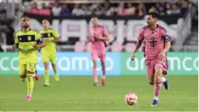  ?? AFP ?? Lionel Messi se lesionó el miércoles ante el Nashville.