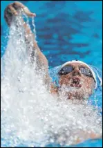  ?? The Associated Press file ?? Ryan Lochte, competing in 2019 at the U.S. national swimming championsh­ips in Stanford, Calif., was unhappy with his recent performanc­e in the U.S. Open, the first major meet in America since the pandemic shut down sports.