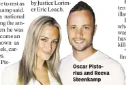  ??  ?? Oscar Pistorius and Reeva Steenkamp