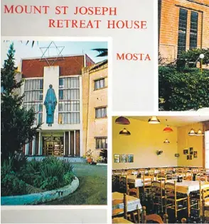  ?? ?? Mount St Joseph Retreat House, in Tarġa Gap, Mosta promoted its a