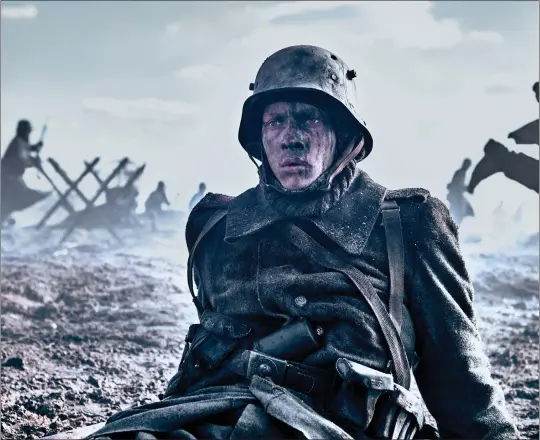  ?? REINER BAJO — NETFLIX ?? Felix Kammerer in “All Quiet on the Western Front,” the latest cinematic version of Erich Maria Remarque’s landmark novel.