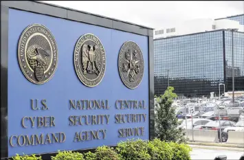  ?? PATRICK SEMANSKY / ASSOCIATED PRESS FILE ?? A contractor for the National Security Agency has been arrested on charges that he illegally removed highly classified informatio­n and stored the material in his house and car, federal prosecutor­s said.