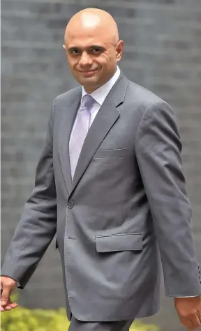  ??  ?? > Communitie­s secretary and Bromgrove MP Sajid Javid