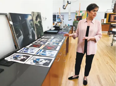  ?? Tony Gutierrez / Associated Press ?? Sue Canterbury, a curator at the Dallas Museum of Art, has begun collecting the paintings of Ida O’Keeffe, Georgia’s sister.