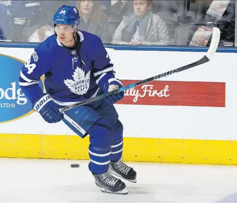  ?? CLAUS ANDERSEN/GETTY IMAGES ?? The Toronto Maple Leafs held star forward Auston Matthews out of Wednesday’s contest against the Minnesota Wild.